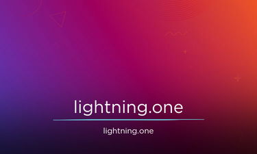 Lightning.one - Creative brandable domain for sale
