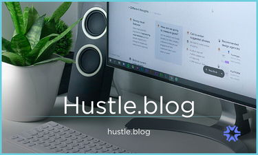 Hustle.blog - Creative brandable domain for sale