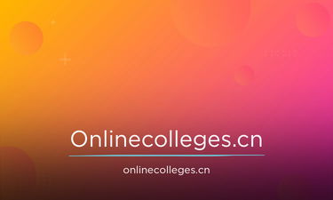 Onlinecolleges.cn - Creative brandable domain for sale