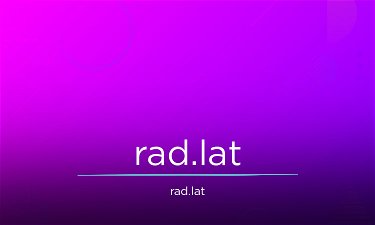 Rad.lat - Creative brandable domain for sale