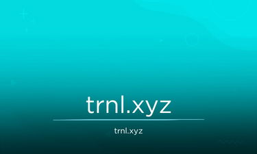 Trnl.xyz - Creative brandable domain for sale