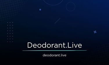 Deodorant.Live - Creative brandable domain for sale