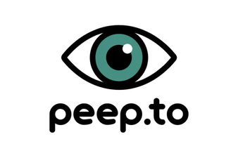 Peep.to - Creative brandable domain for sale