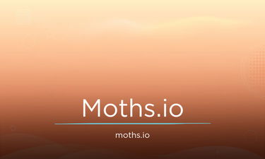 Moths.io - Creative brandable domain for sale