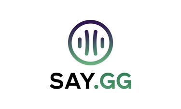 Say.gg - Creative brandable domain for sale