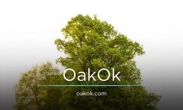 OakOk.com - Creative brandable domain for sale