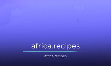 africa.recipes - Creative brandable domain for sale