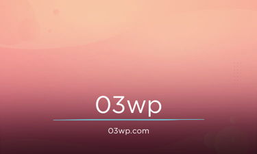 03wp.com - Creative brandable domain for sale