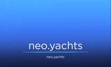 Neo.yachts - Creative brandable domain for sale