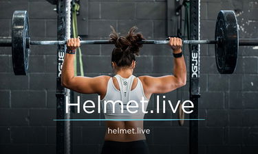 Helmet.live - Creative brandable domain for sale