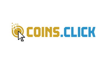 Coins.click - Creative brandable domain for sale