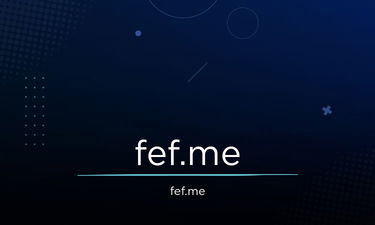 fef.me - Creative brandable domain for sale