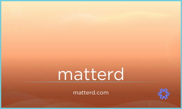 Matterd.com - Creative brandable domain for sale
