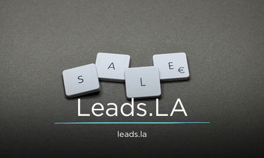 Leads.LA - Creative brandable domain for sale