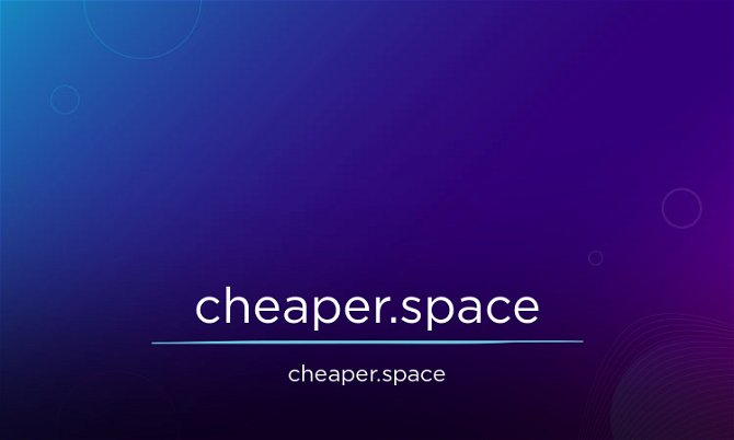 Cheaper.space