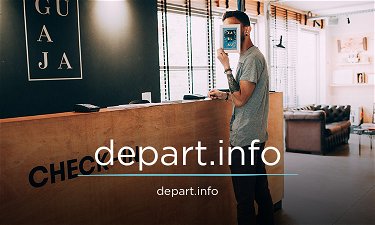 Depart.info - Creative brandable domain for sale