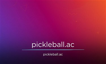 Pickleball.ac - Creative brandable domain for sale