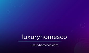 luxuryhomesco.com - Creative brandable domain for sale