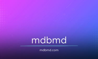 MDBMD.com - Creative brandable domain for sale