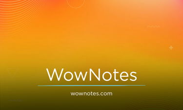 WowNotes.com - Creative brandable domain for sale