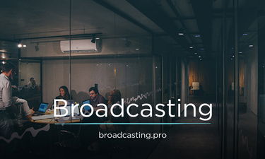 Broadcasting.pro - Creative brandable domain for sale
