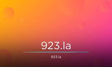 923.la - Creative brandable domain for sale