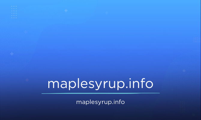 MapleSyrup.info