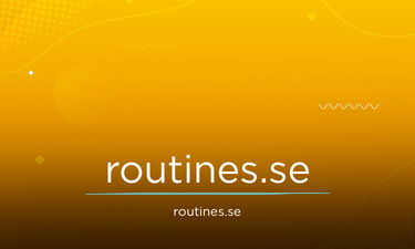 Routines.se - Creative brandable domain for sale