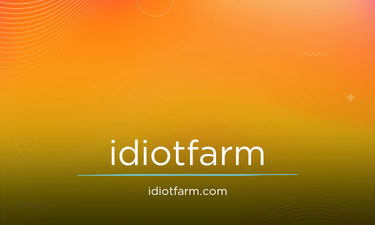IdiotFarm.com - Creative brandable domain for sale