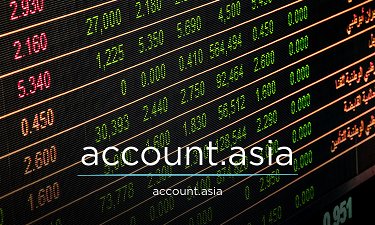Account.asia - Creative brandable domain for sale