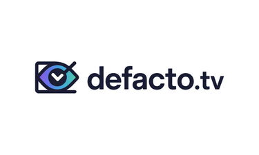 Defacto.tv - Creative brandable domain for sale
