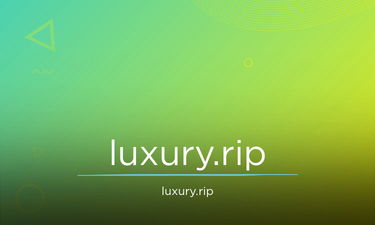 Luxury.Rip - Creative brandable domain for sale
