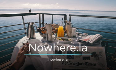 Nowhere.la - Creative brandable domain for sale
