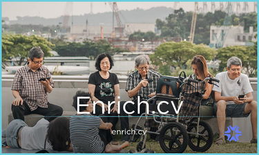 Enrich.cv - Creative brandable domain for sale