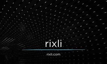 Rixli.com - Creative brandable domain for sale