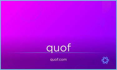 Quof.com - Creative brandable domain for sale