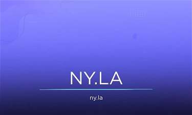 NY.LA - Creative brandable domain for sale