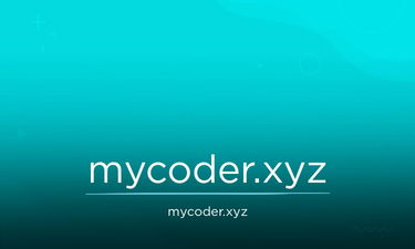 MyCoder.xyz - Creative brandable domain for sale