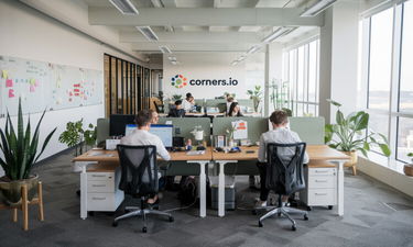 Corners.io - Creative brandable domain for sale