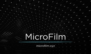 MicroFilm.xyz - Creative brandable domain for sale
