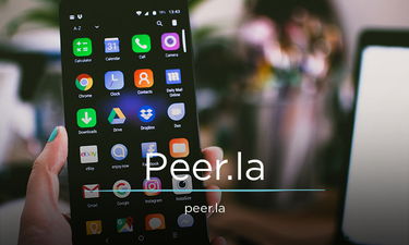 Peer.la - Creative brandable domain for sale