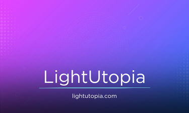 LightUtopia.com - Creative brandable domain for sale