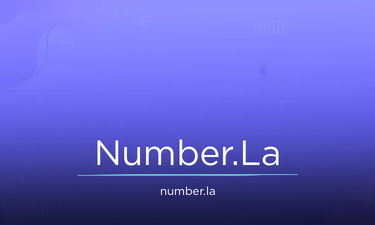 Number.La - Creative brandable domain for sale