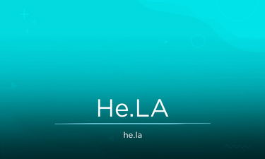 He.LA - Creative brandable domain for sale