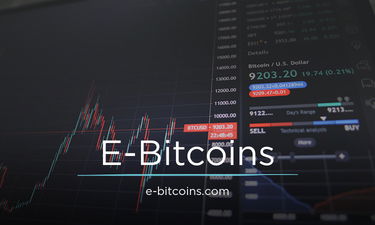 E-Bitcoins.com - Creative brandable domain for sale