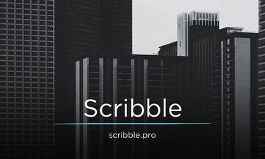 Scribble.pro - Creative brandable domain for sale