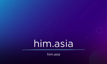 Him.asia - Creative brandable domain for sale