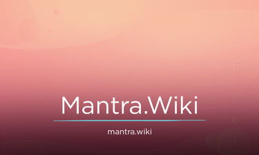 Mantra.Wiki is for sale