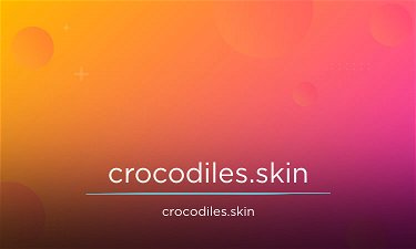 Crocodiles.skin - Creative brandable domain for sale
