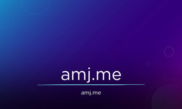 Amj.me - Creative brandable domain for sale